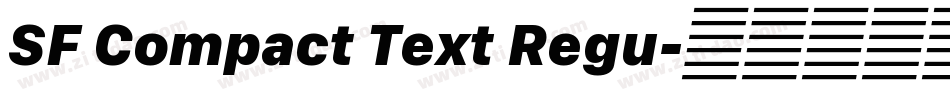 SF Compact Text Regu字体转换